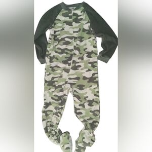 Boys Carter's 6 Footed Camo Pajama Camoflouge Pjs